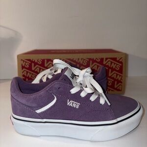 Vans Classic Purple and White Sneakers